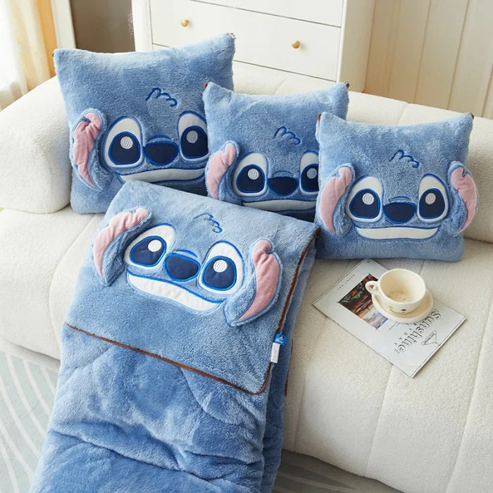 Stitch Pillow / Blanket 2 in 1 Flannel Pillow 