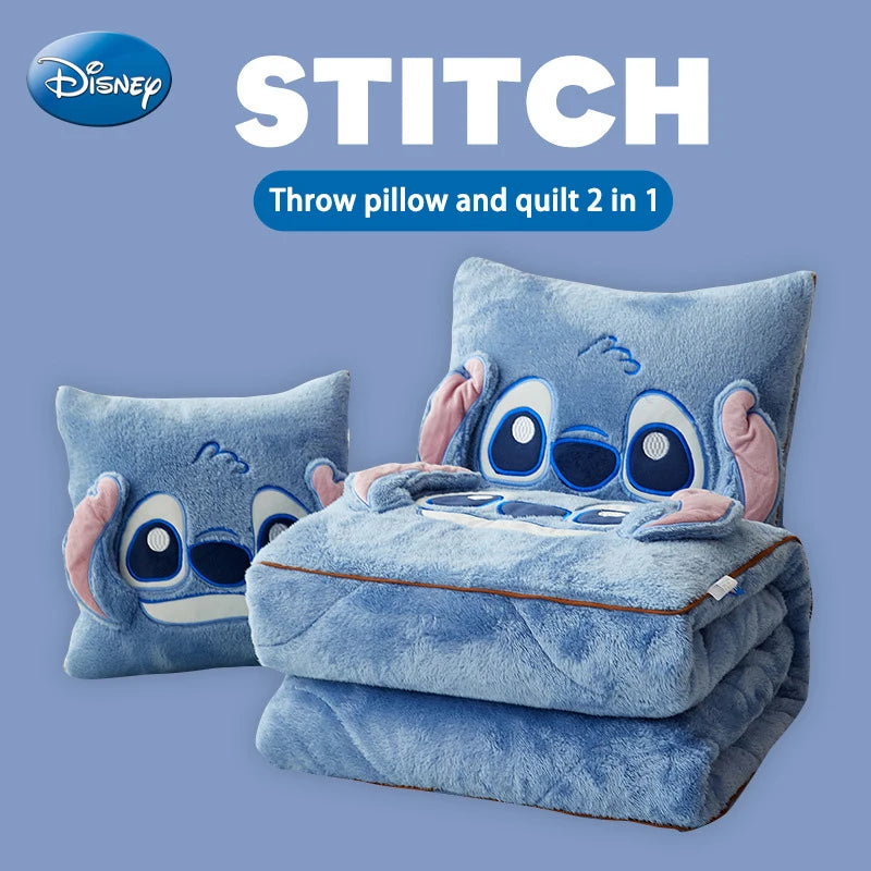 Stitch Pillow / Blanket 2 in 1 Flannel Pillow 